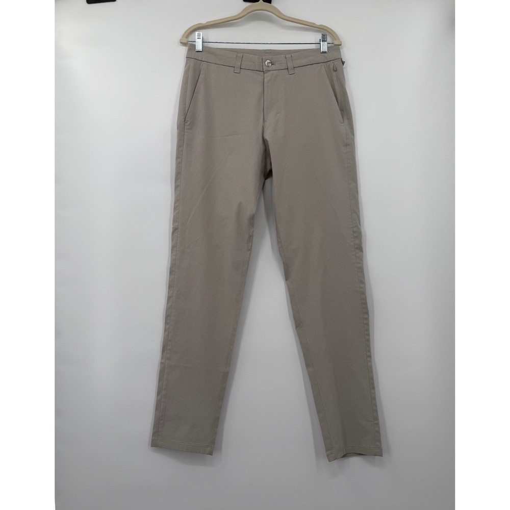 Lululemon Commission Pant Slim Mens 30 Tan Warpstreme Stretch Chino Trousers